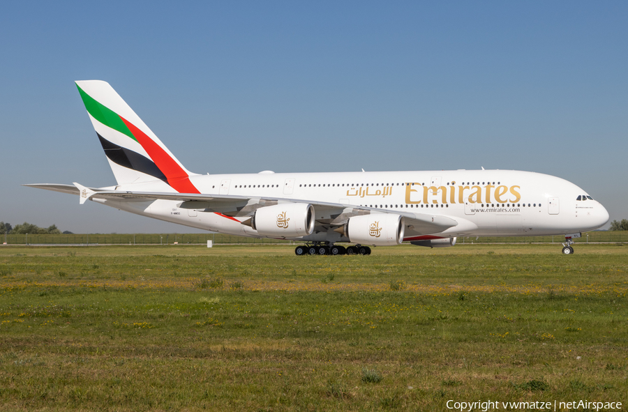 Emirates Airbus A380-842 (F-WWSO) | Photo 397822