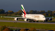 Emirates Airbus A380-842 (F-WWSO) at  Hamburg - Finkenwerder, Germany