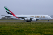 Emirates Airbus A380-842 (F-WWSO) at  Hamburg - Finkenwerder, Germany