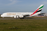 Emirates Airbus A380-842 (F-WWSO) at  Hamburg - Finkenwerder, Germany