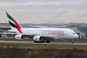 Emirates Airbus A380-861 (F-WWSO) at  Hamburg - Finkenwerder, Germany