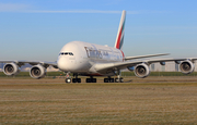 Emirates Airbus A380-842 (F-WWSQ) at  Hamburg - Finkenwerder, Germany