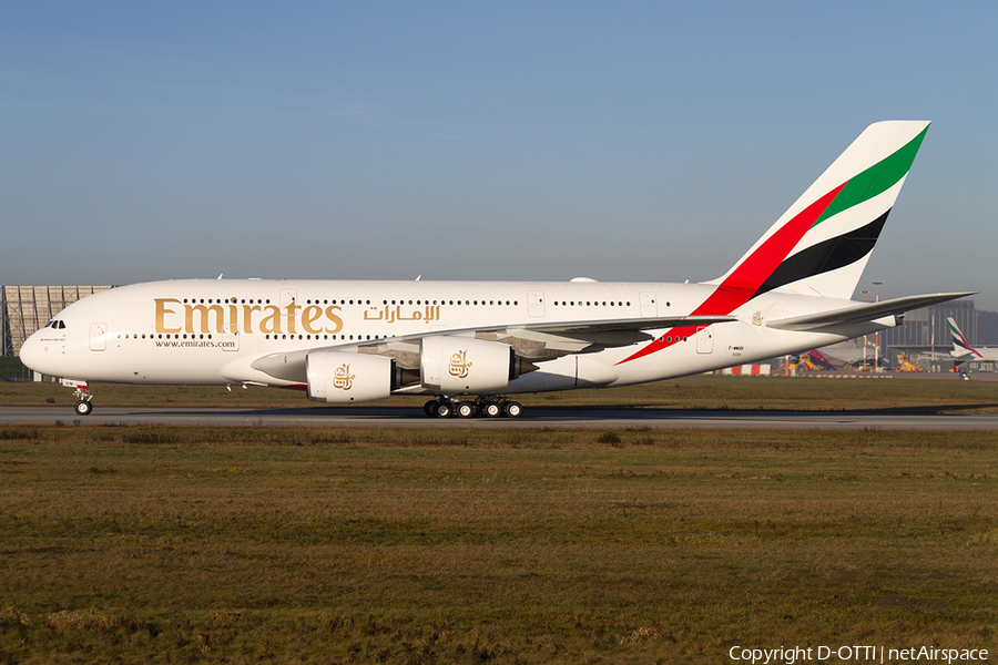 Emirates Airbus A380-842 (F-WWSR) | Photo 144096
