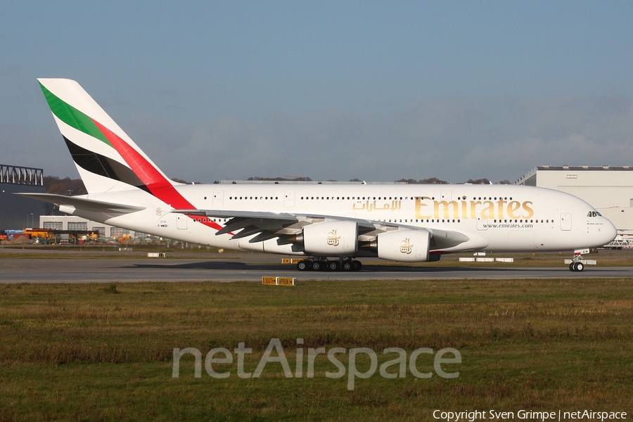 Emirates Airbus A380-861 (F-WWSR) | Photo 34404