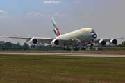 Emirates Airbus A380-842 (F-WWSS) at  Hamburg - Finkenwerder, Germany