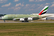 Emirates Airbus A380-842 (F-WWSS) at  Hamburg - Finkenwerder, Germany