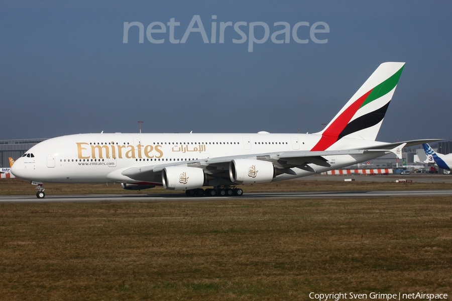 Emirates Airbus A380-842 (F-WWSS) | Photo 438630