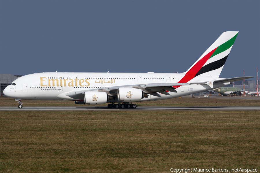 Emirates Airbus A380-842 (F-WWSS) | Photo 438791