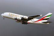 Emirates Airbus A380-842 (F-WWSS) at  Hamburg - Finkenwerder, Germany