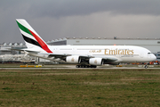 Emirates Airbus A380-842 (F-WWSS) at  Hamburg - Finkenwerder, Germany