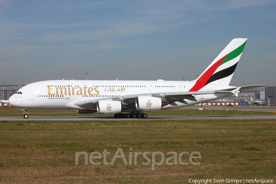 Emirates Airbus A380-842 (F-WWST) | Photo 349463