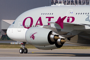 Qatar Airways Airbus A380-861 (F-WWST) at  Hamburg - Finkenwerder, Germany