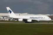 Malaysia Airlines Airbus A380-841 (F-WWSU) at  Hamburg - Finkenwerder, Germany