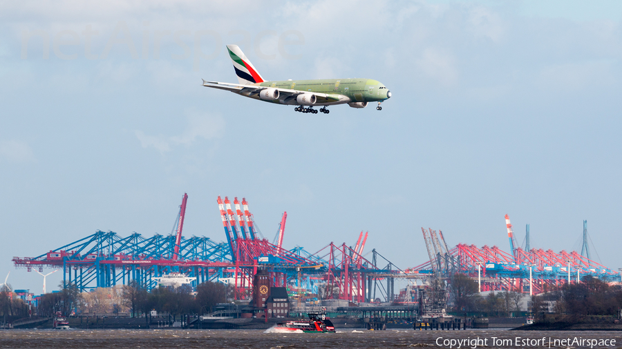 Emirates Airbus A380-842 (F-WWSX) | Photo 154080