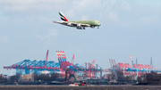 Emirates Airbus A380-842 (F-WWSX) at  Hamburg - Finkenwerder, Germany