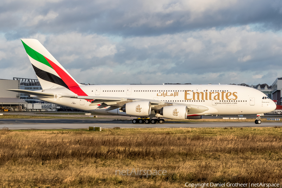 Emirates Airbus A380-861 (F-WWSX) | Photo 93700