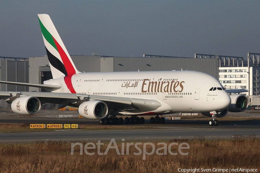 Emirates Airbus A380-861 (F-WWSX) | Photo 97021
