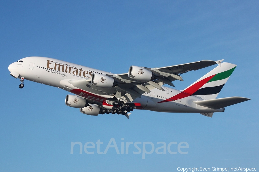 Emirates Airbus A380-861 (F-WWSX) | Photo 98013
