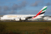 Emirates Airbus A380-842 (F-WWSZ) at  Hamburg - Finkenwerder, Germany