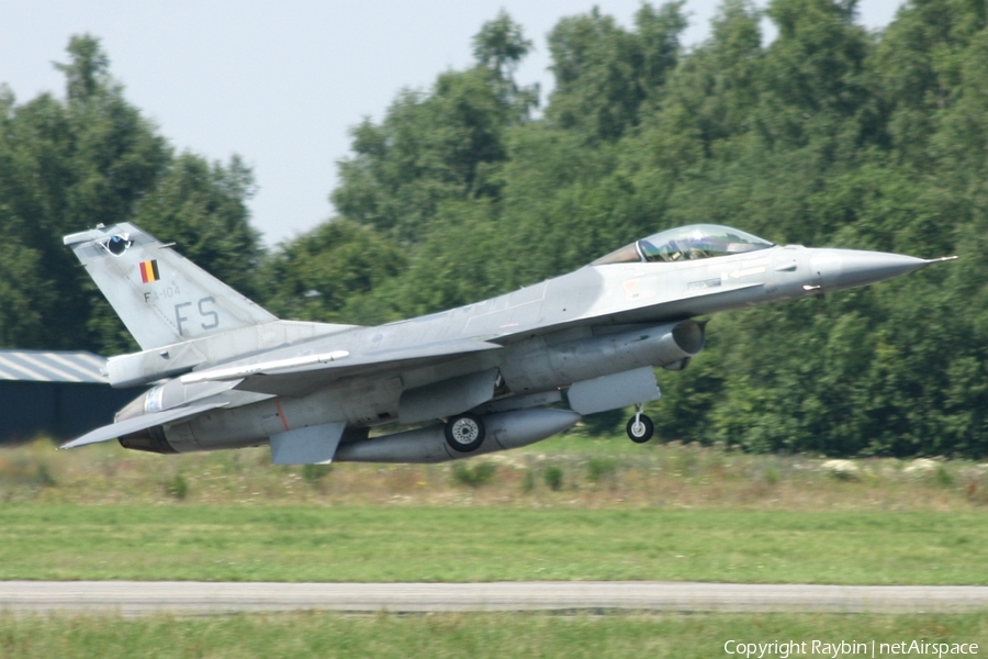 Belgian Air Force General Dynamics F-16AM Fighting Falcon (FA-104) | Photo 550933