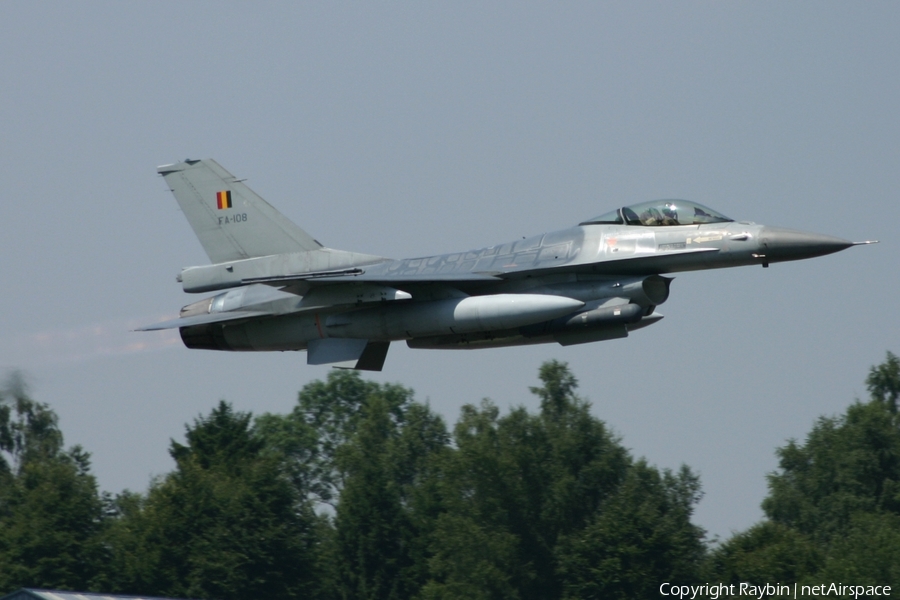 Belgian Air Force General Dynamics F-16AM Fighting Falcon (FA-108) | Photo 550935