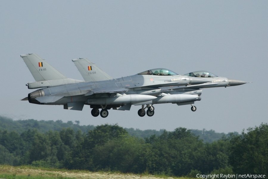 Belgian Air Force General Dynamics F-16AM Fighting Falcon (FA-115) | Photo 550936