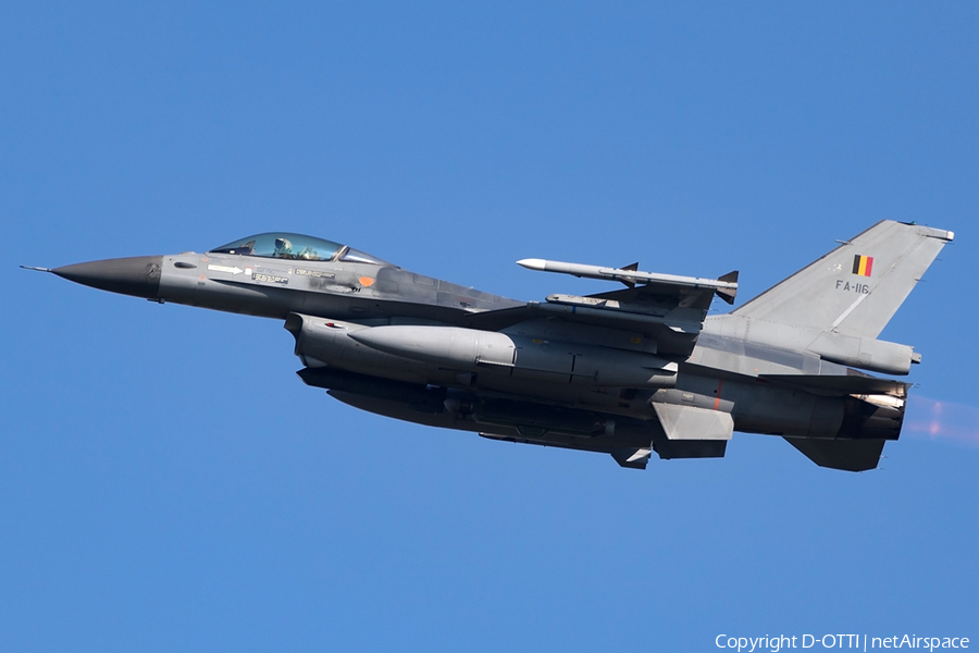 Belgian Air Force General Dynamics F-16AM Fighting Falcon (FA-116) | Photo 154235
