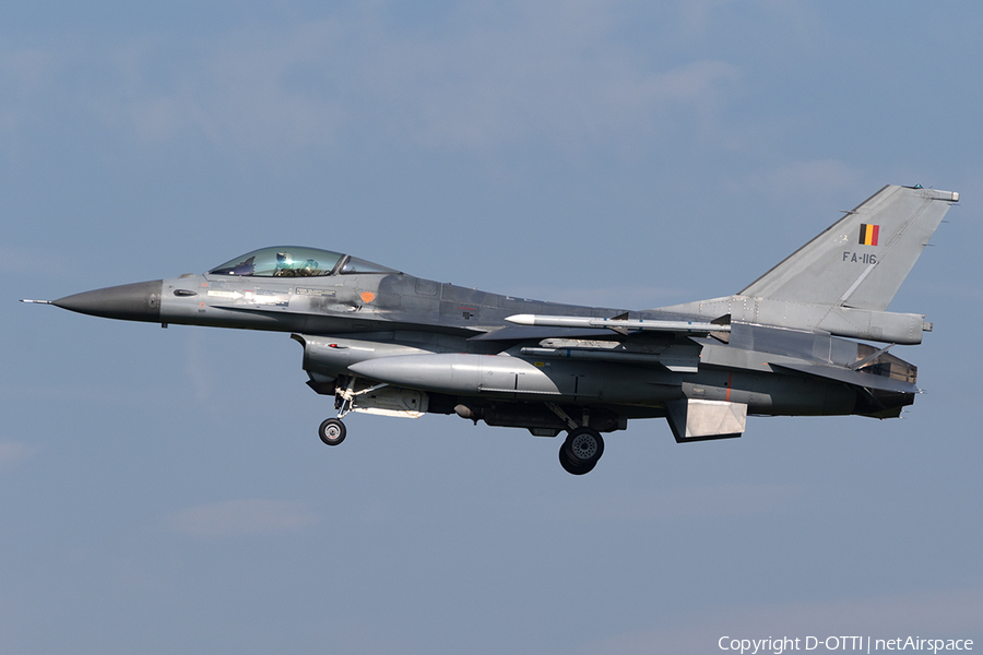 Belgian Air Force General Dynamics F-16AM Fighting Falcon (FA-116) | Photo 154521