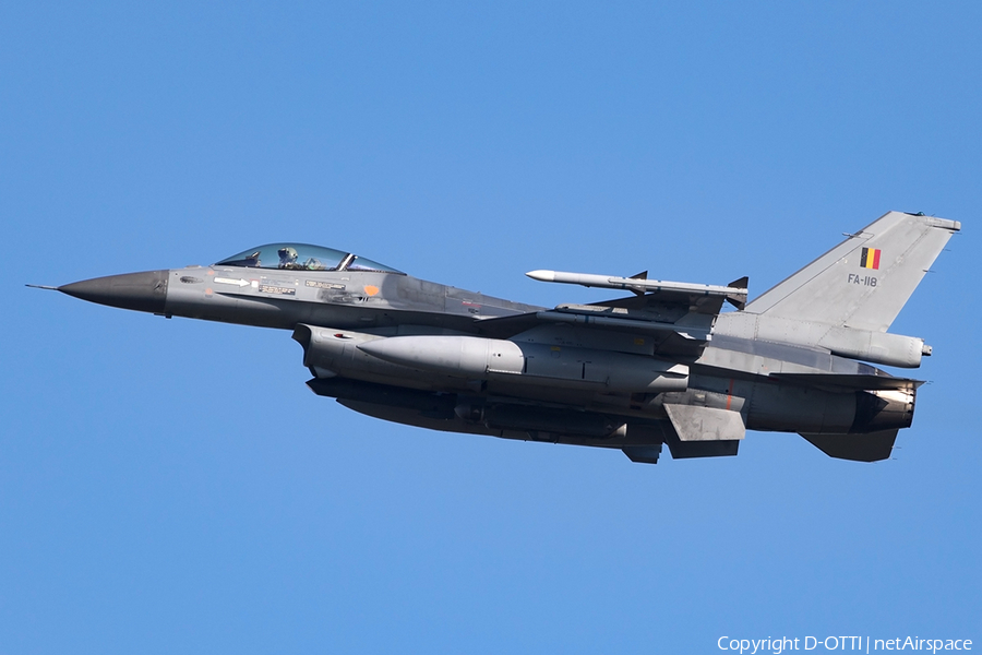 Belgian Air Force General Dynamics F-16AM Fighting Falcon (FA-118) | Photo 154236