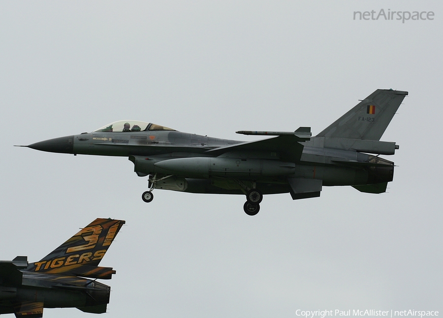 Belgian Air Force General Dynamics F-16AM Fighting Falcon (FA-123) | Photo 7008