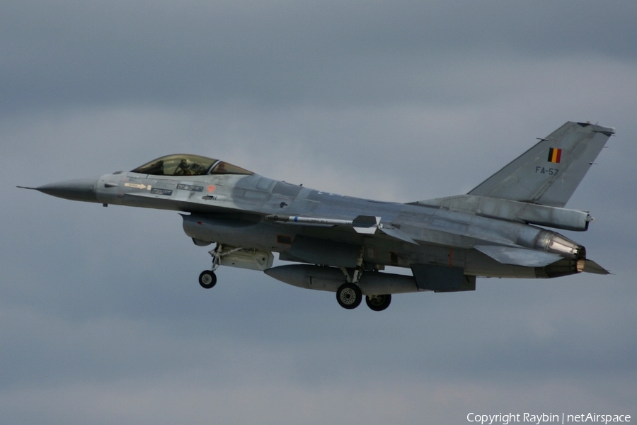 Belgian Air Force General Dynamics F-16AM Fighting Falcon (FA-57) | Photo 549512