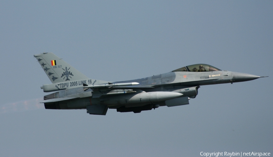 Belgian Air Force General Dynamics F-16AM Fighting Falcon (FA-57) | Photo 550926