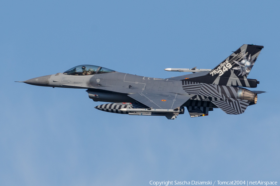 Belgian Air Force General Dynamics F-16AM Fighting Falcon (FA-70) | Photo 189383