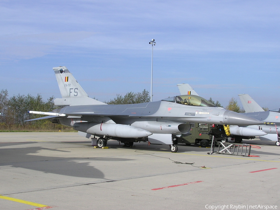 Belgian Air Force General Dynamics F-16AM Fighting Falcon (FA-72) | Photo 546001