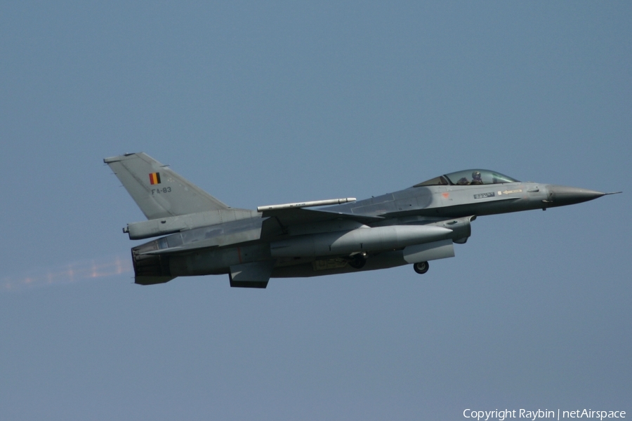 Belgian Air Force General Dynamics F-16AM Fighting Falcon (FA-83) | Photo 550927