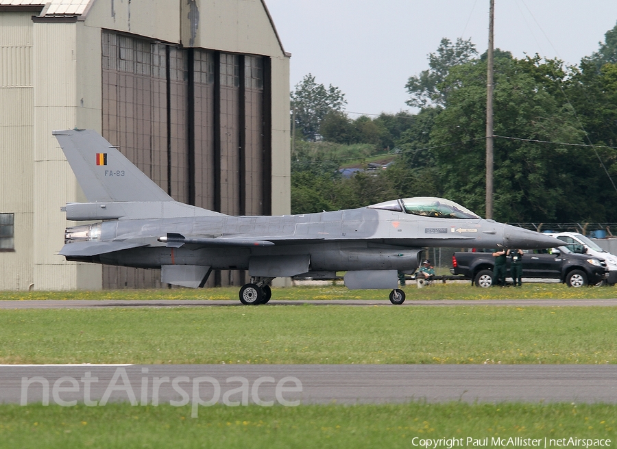 Belgian Air Force General Dynamics F-16AM Fighting Falcon (FA-83) | Photo 150940