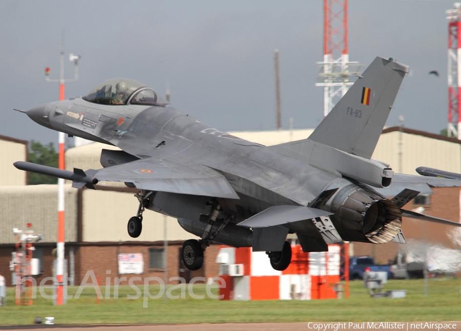Belgian Air Force General Dynamics F-16AM Fighting Falcon (FA-83) | Photo 15250
