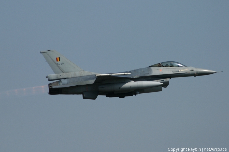 Belgian Air Force General Dynamics F-16AM Fighting Falcon (FA-89) | Photo 550928