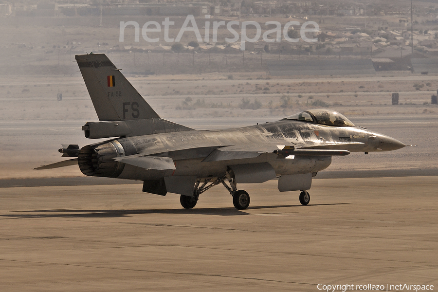 Belgian Air Force General Dynamics F-16AM Fighting Falcon (FA-92) | Photo 8521