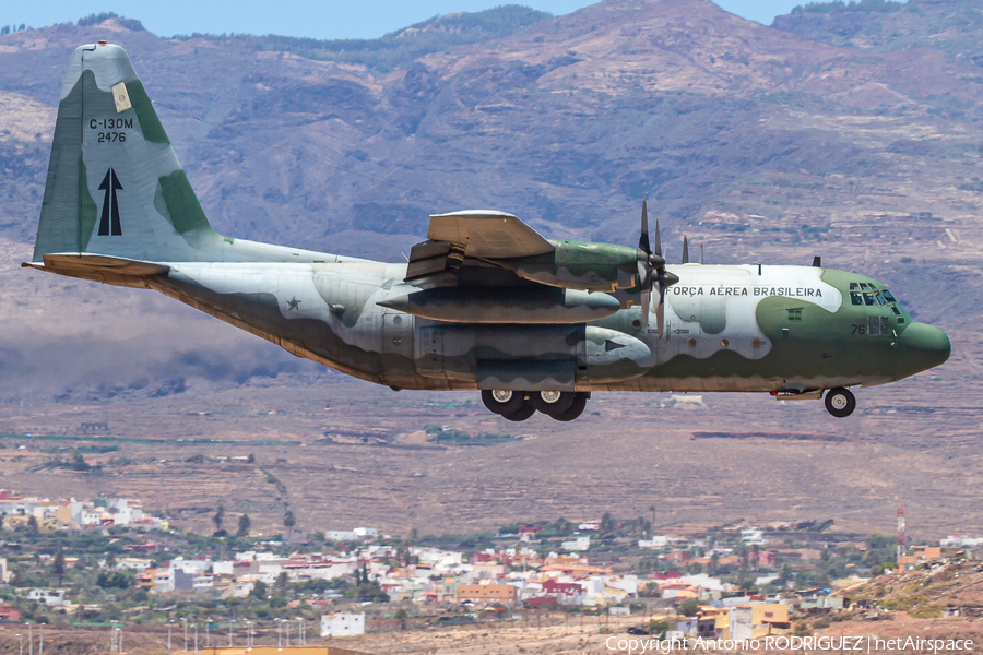 Brazilian Air Force (Forca Aerea Brasileira) Lockheed C-130H Hercules (FAB2476) | Photo 515940