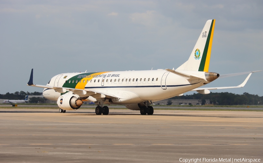 Brazilian Air Force (Forca Aerea Brasileira) Embraer VC-2 (ERJ-190AR) (FAB2590) | Photo 583205