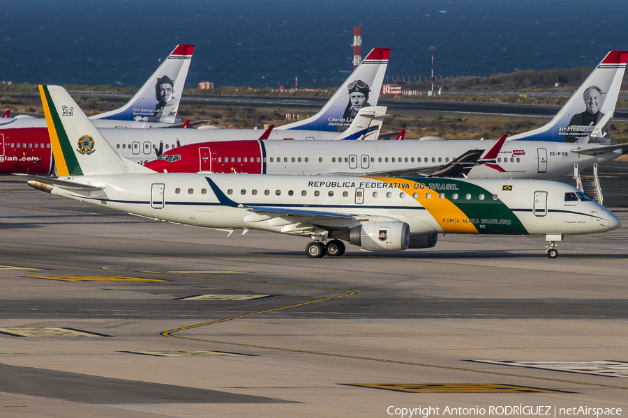 Brazilian Air Force (Forca Aerea Brasileira) Embraer VC-2 (ERJ-190AR) (FAB2591) | Photo 306049