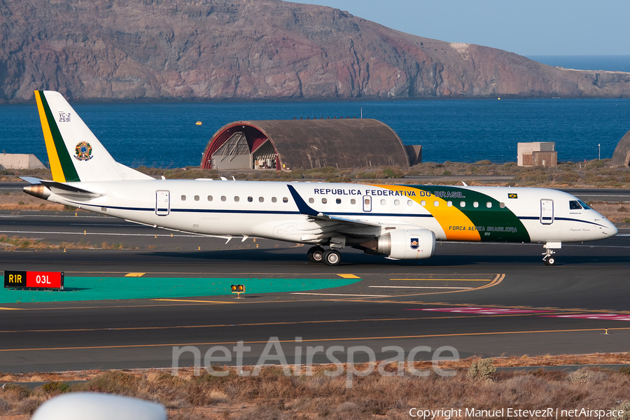 Brazilian Air Force (Forca Aerea Brasileira) Embraer VC-2 (ERJ-190AR) (FAB2591) | Photo 307216