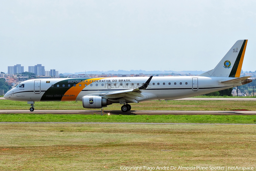 Brazilian Air Force (Forca Aerea Brasileira) Embraer VC-2 (ERJ-190AR) (FAB2591) | Photo 604672