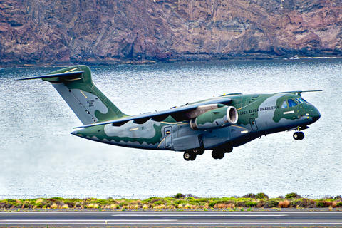 Brazilian Air Force (Forca Aerea Brasileira) Embraer KC-390A Millennium​ (FAB2854) at  Gran Canaria, Spain