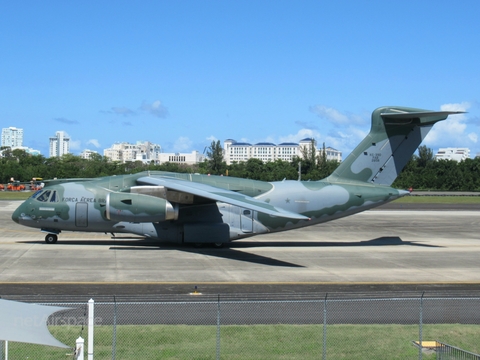 Brazilian Air Force (Forca Aerea Brasileira) Embraer KC-390 Millennium​ (FAB2858) at  San Juan - Luis Munoz Marin International, Puerto Rico