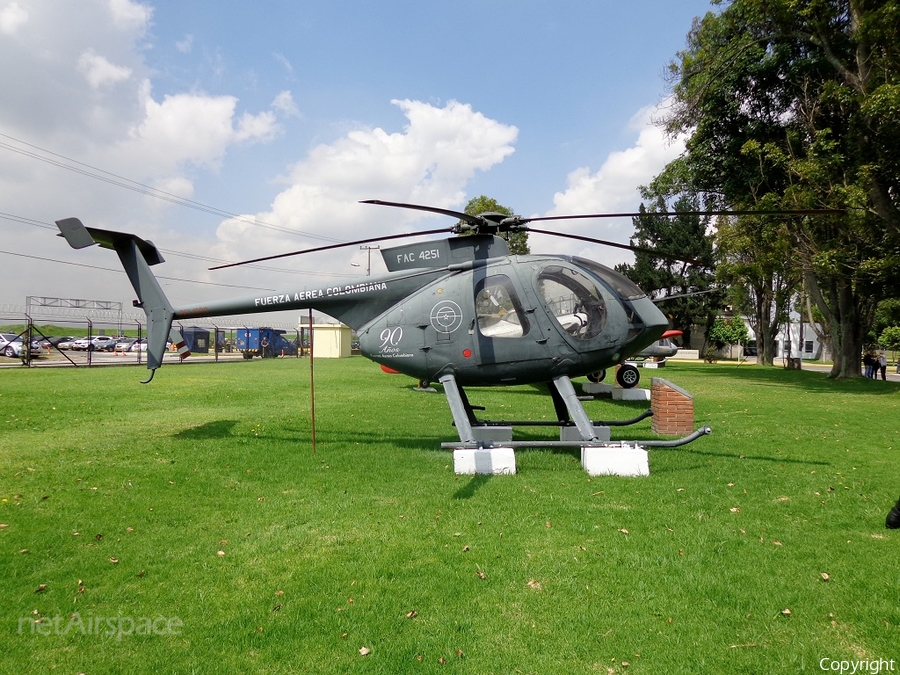 Colombian Air Force (Fuerza Aerea Colombiana) McDonnell Douglas MD-500E Defender (FAC4251) | Photo 38406