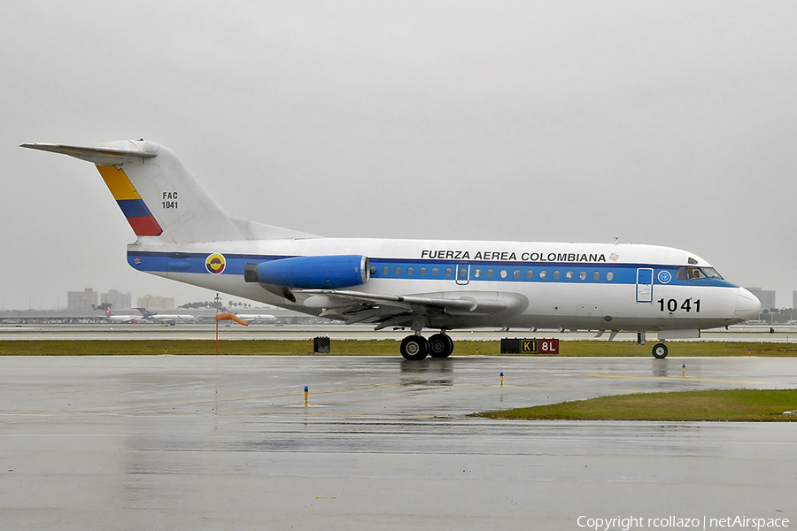 Colombian Air Force (Fuerza Aerea Colombiana) Fokker F28-3000 Fellowship (FAC1041) | Photo 108967