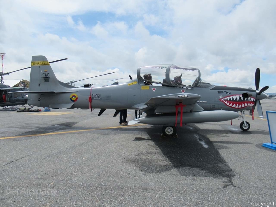Colombian Air Force (Fuerza Aerea Colombiana) Embraer EMB-314 Super Tucano A-29B (FAC3111) | Photo 350856