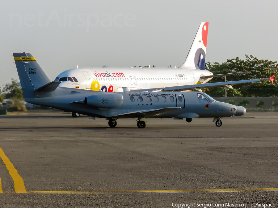 Colombian Air Force (Fuerza Aerea Colombiana) Cessna OT-47B Citation (FAC5764) | Photo 378439